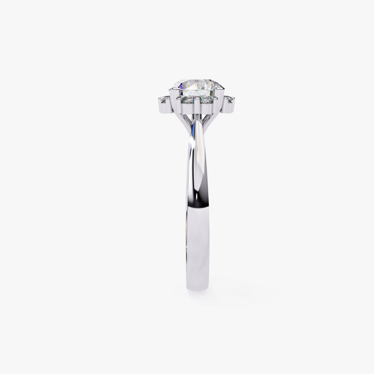 1.15 CTW Lab Grown Diamond Engagement Ring: 14k Gold Solitaire