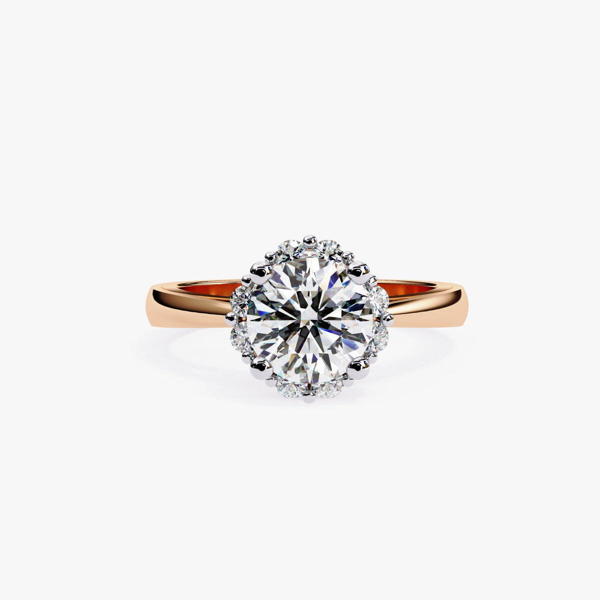 1.15 CTW Lab Grown Diamond Engagement Ring: 14k Gold Solitaire