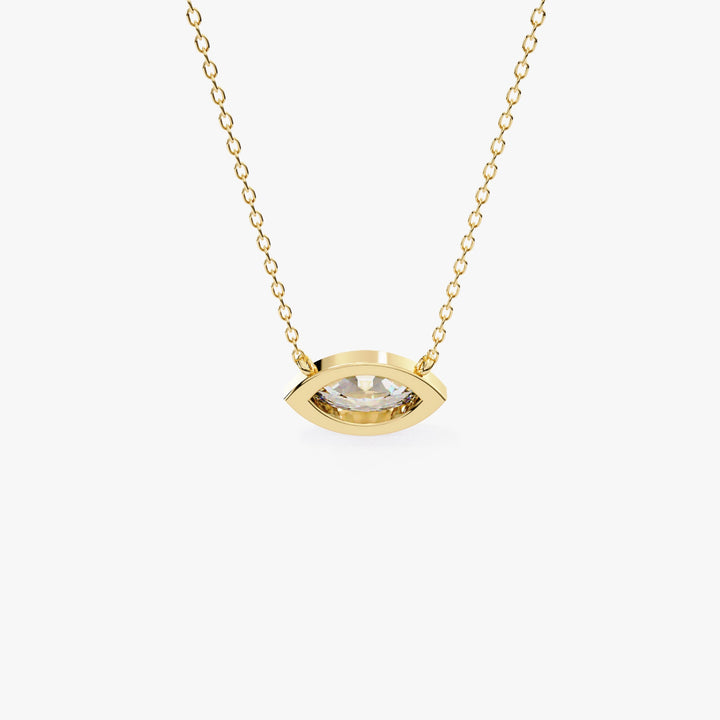 Marquise Cut Solitaire Pendant Necklace / Marquise Cut Lab Grown Diamond Necklaces for Women / 14K Solid Gold / Bridal Jewelry / 14K Yellow gold / 1 carat / white gold / rose gold

minimalist diamond, bridal diamond, dainty gold necklace, gifts