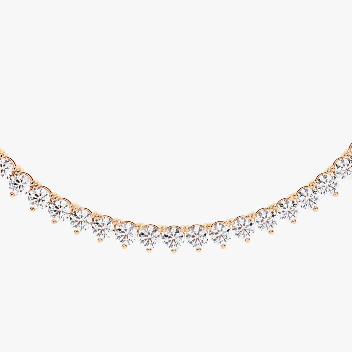 5 Ct Diamond Tennis Necklace 17inch Diamond Tennis Necklace 14K Gold Natural Diamond Necklace Beautiful White Diamond for men women choker