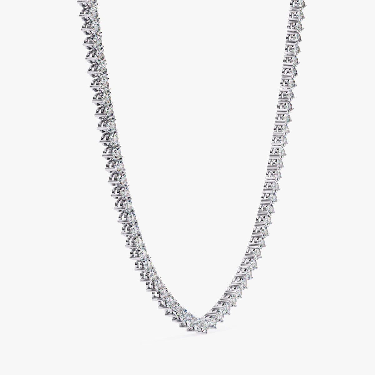 5 Ct Diamond Tennis Necklace 17inch Diamond Tennis Necklace 14K Gold Natural Diamond Necklace Beautiful White Diamond for men women choker