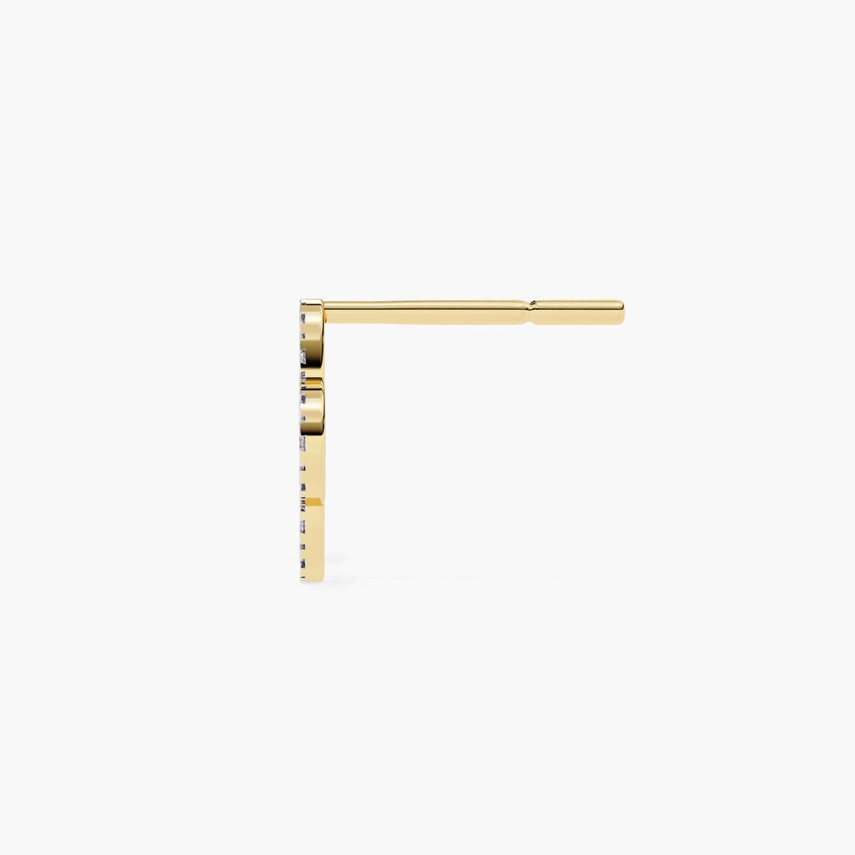 Flower Clover Lab Grown Diamond Dainty Stud Earrings for Women, 14k Gold Floral Studs, Nature Lover Gift, Minimalist Cross Diamond Earrings