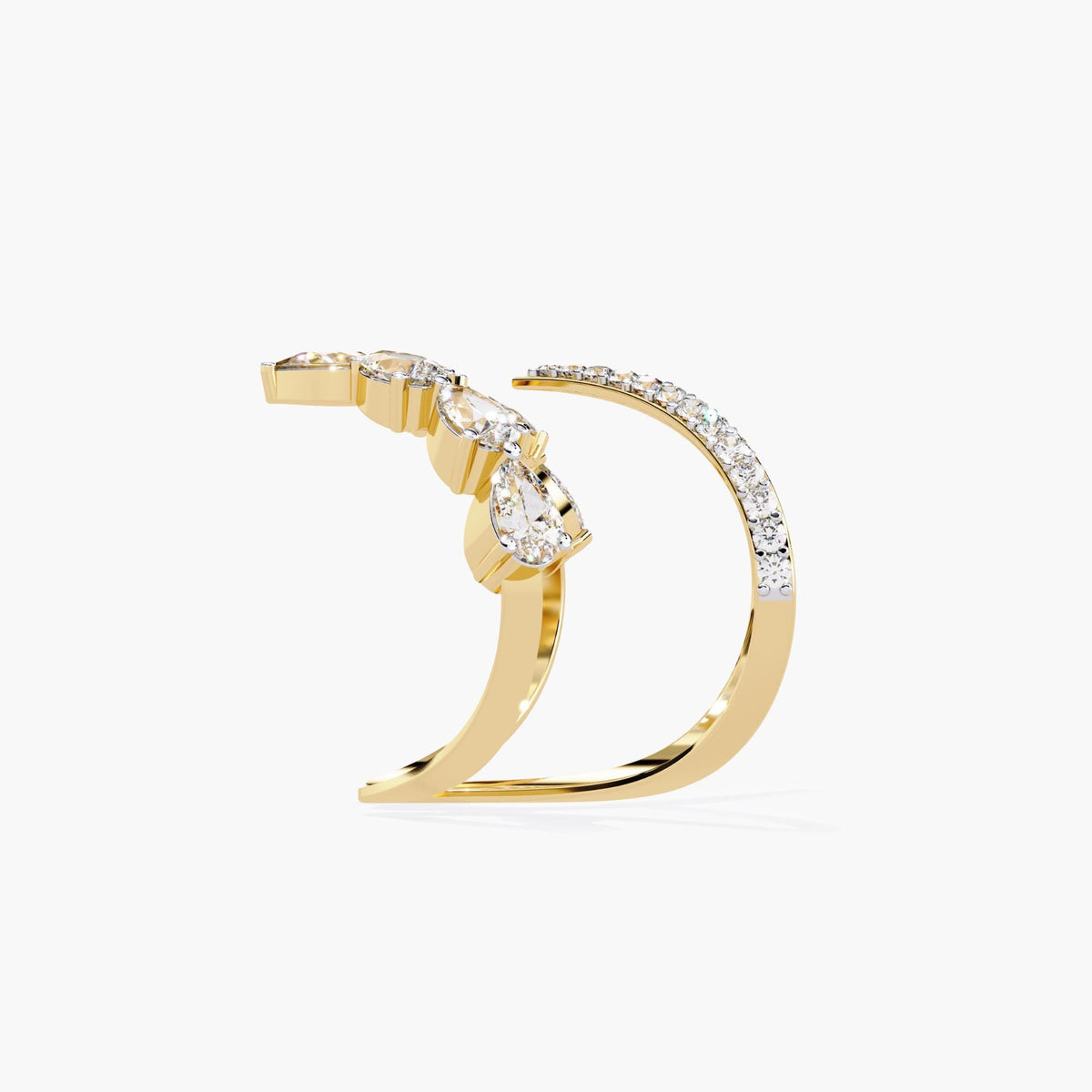 Here’s V Shape Simulated Diamond Engagement Ring Set. As a 14K Solid Real Gold Cz Double Curved Nesting Wedding Band in a beautifully braided v shaped ring gold, adding sophistication and sparkle to any outfit.