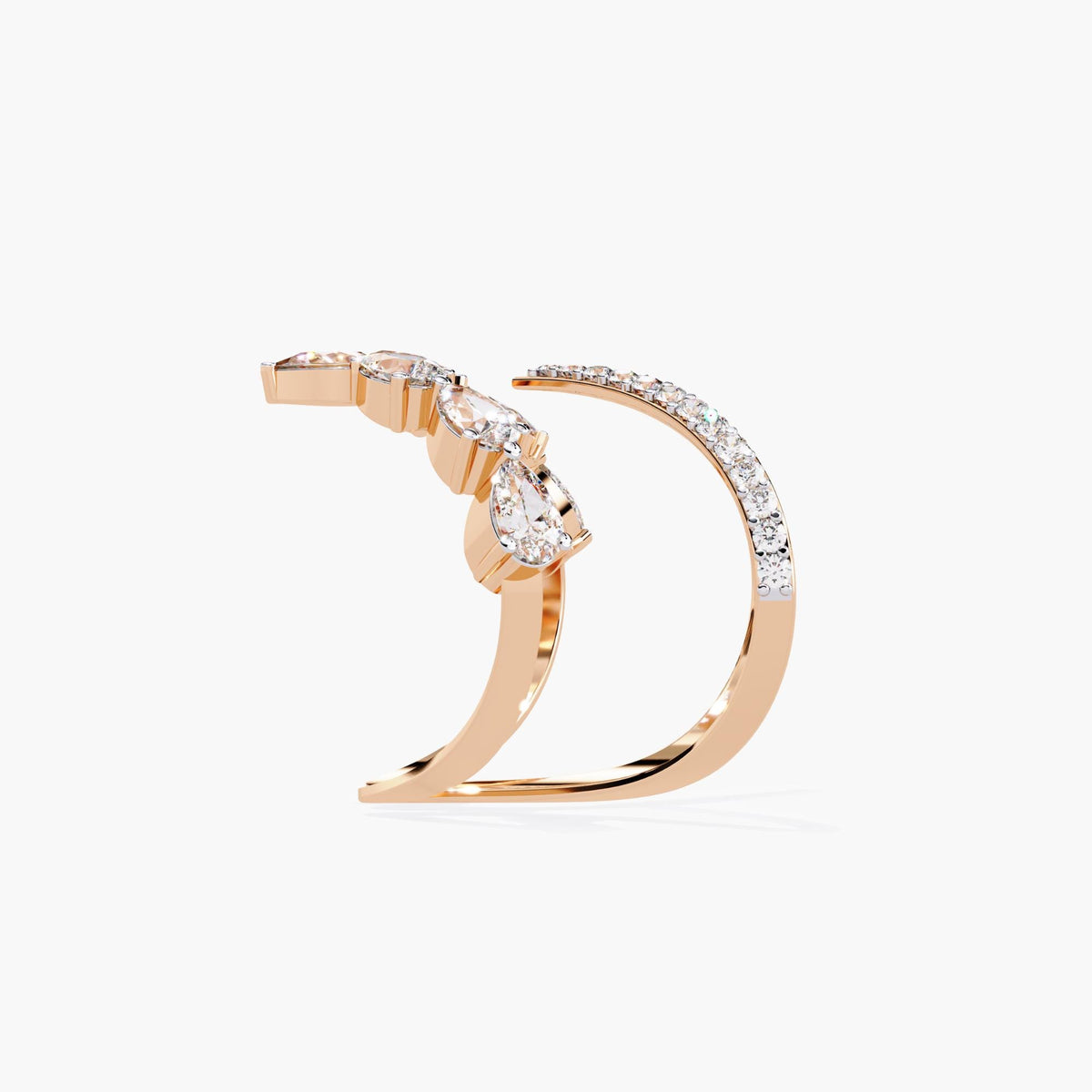 Here’s V Shape Simulated Diamond Engagement Ring Set. As a 14K Solid Real Gold Cz Double Curved Nesting Wedding Band in a beautifully braided v shaped ring gold, adding sophistication and sparkle to any outfit.