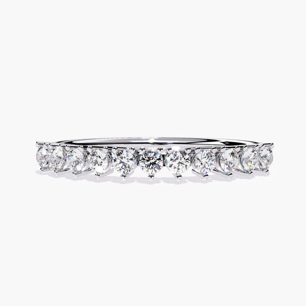 14K Gold Round Natural Diamond Band, 0.20 CTW