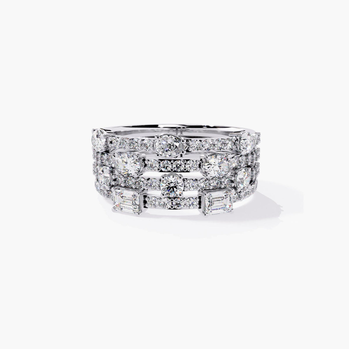 14K Gold East-West Pear Diamond Wedding Band, Dainty Stackable Ring
