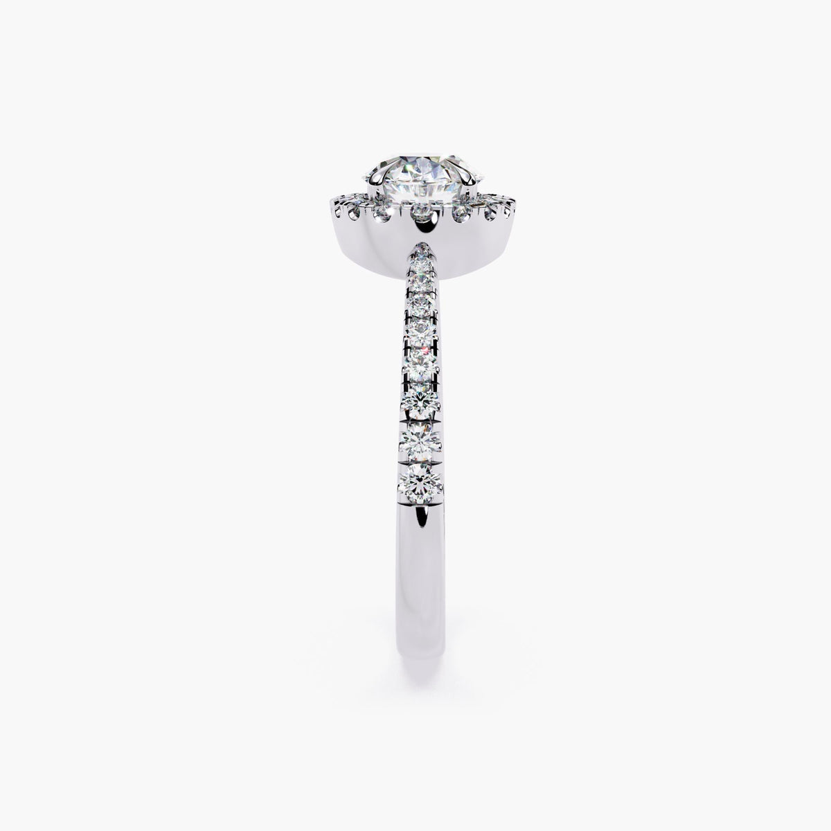 Premium Engagement Collection Diamond Halo Ring East West Setting Modern Design Yellow Gold Band Perfect Proposal Piece Wedding Essential Beautiful Oval Stone Details Elegant Bridal Style Unique Forever Symbol Statement