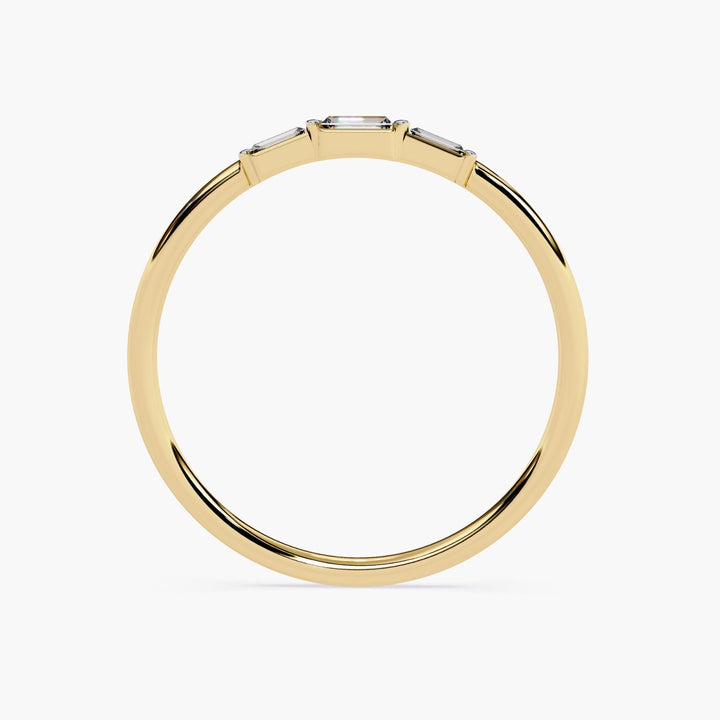 Modern Bridal Ring Dainty Gold Band Design Lab Grown Diamond Collection Perfect Engagement Gift Elegant Stackable Style Wedding Band Essential Fine Jewelry Details Beautiful Anniversary Present White Yellow Rose Gold Options Premium Quality