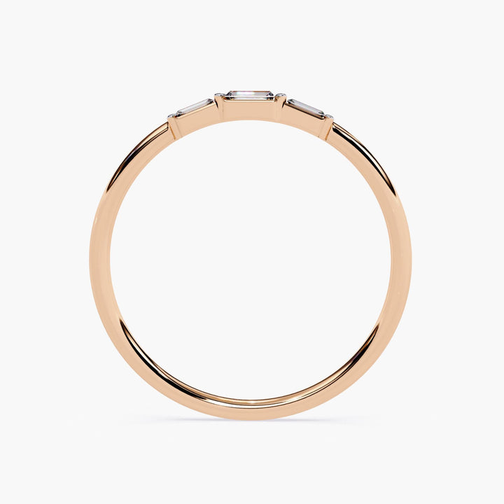 Fine Jewelry Collection Dainty Gold Band Ring Lab Grown Diamond Design Modern Stackable Style Perfect Birthday Gift Elegant Wedding Band Beautiful Anniversary Present Premium Quality Construction White Yellow Rose Gold Options Engagement