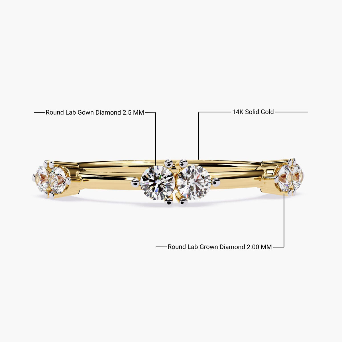 Thin Stackable Diamond Ring for Women, Minimalist Gold Diamond Ring, Slim Diamond Band, Simple Gold Round Diamond Band, Gift for Her