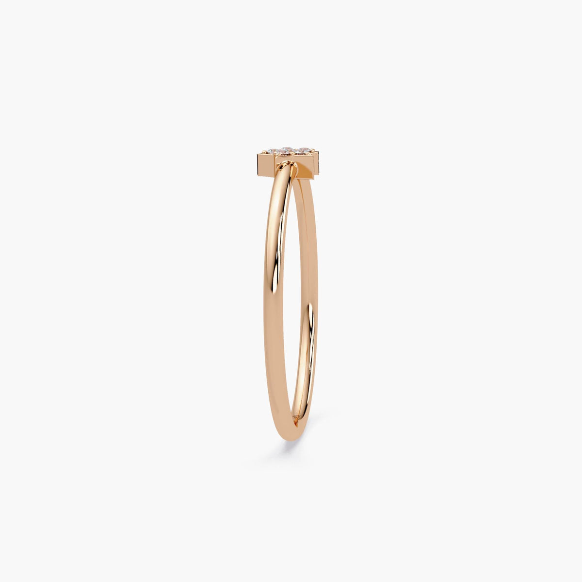 Diamond Star Ring in 14K Gold, Dainty Real Diamond Star Band, Celestial Stacking Ring, Gift for Mom, Gift for Friend