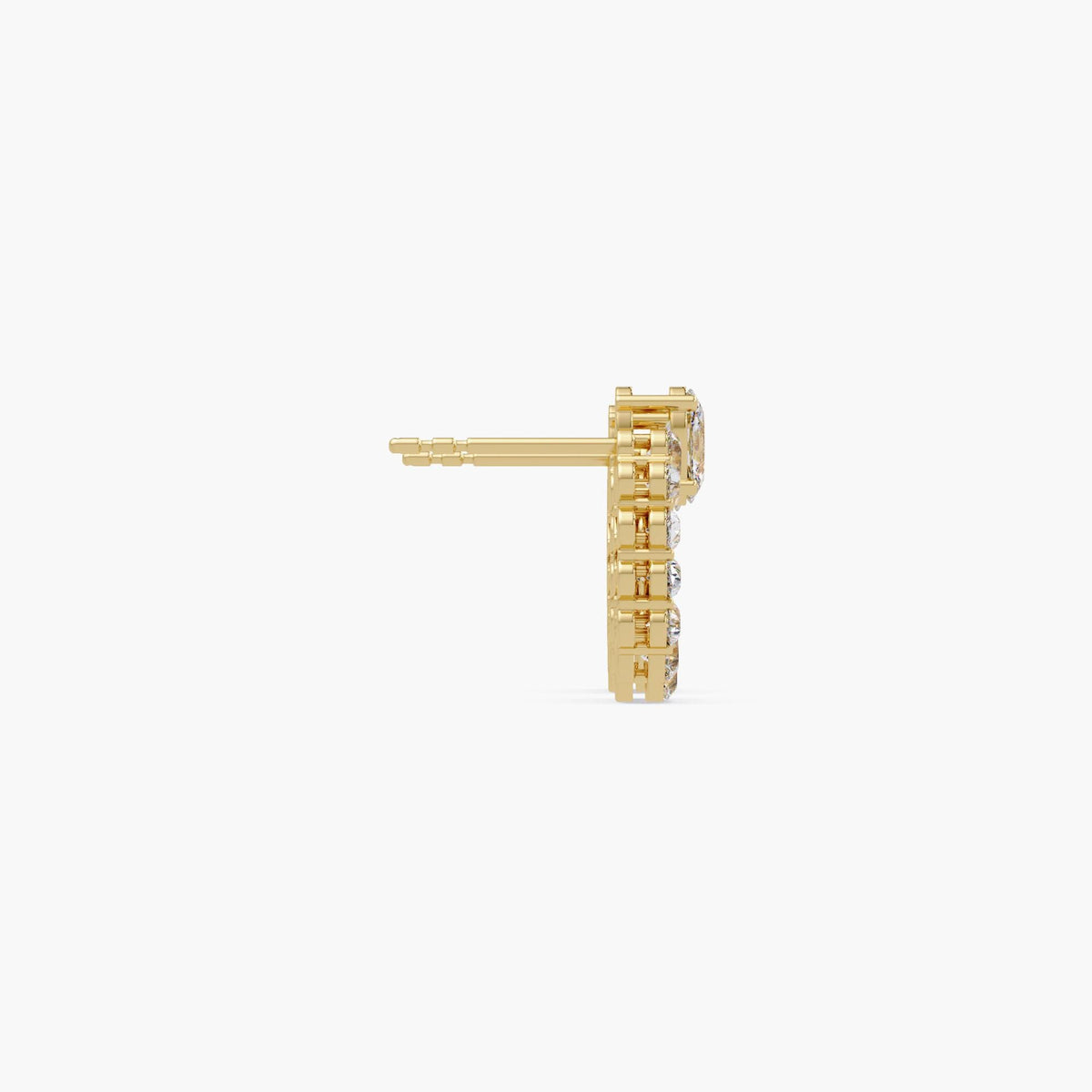 Side angle showing prong setting and diamond clarity.