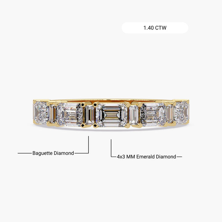 gold diamond ring showing 3mm ring height and low-profile prong setting, suitable for daily wear, wedding stacking, or minimalist bridal look.