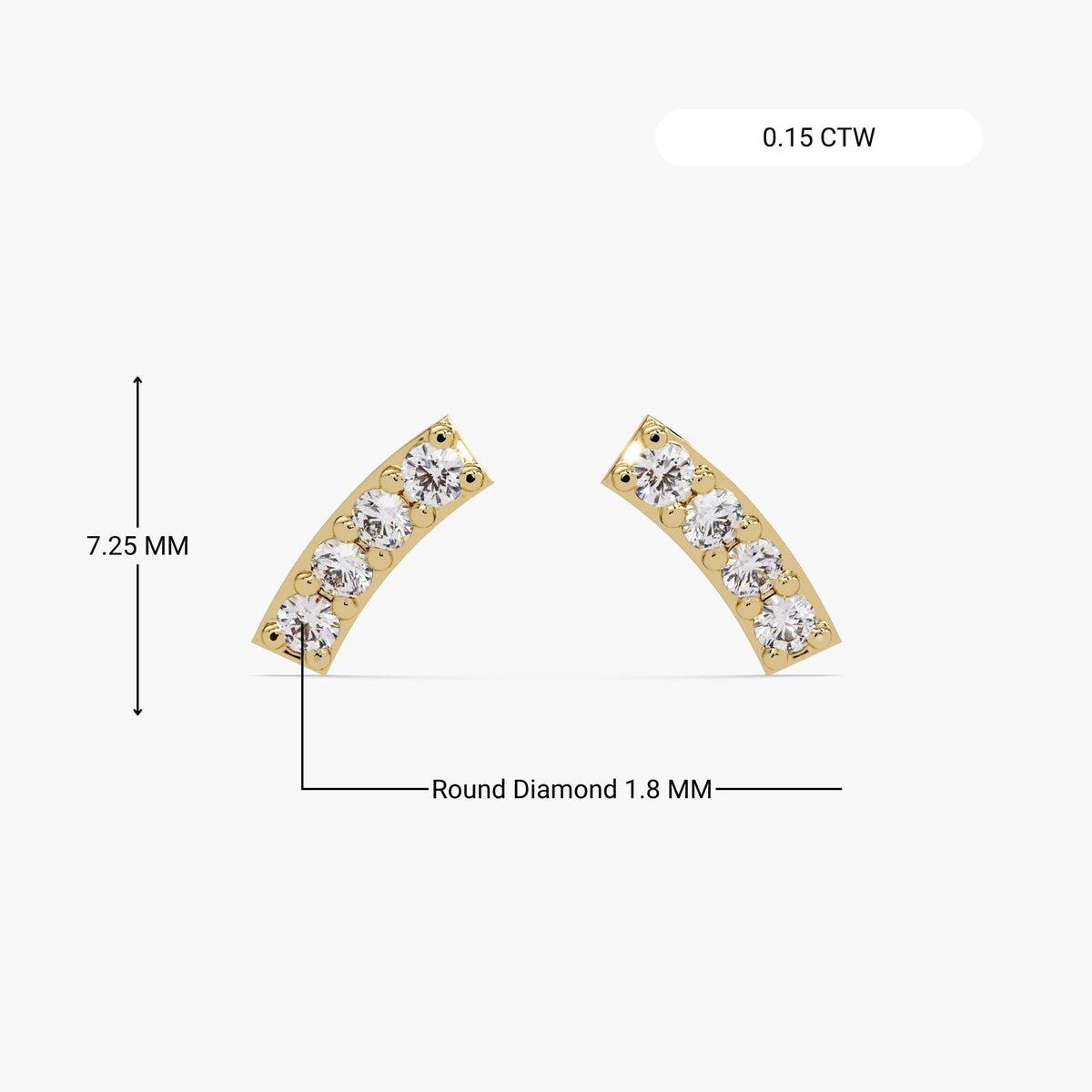 Natural Diamond Tiny Studs / Petite Diamond Earrings / Delicate Diamond Earrings / Mini Bar Studs 4 Diamond / 14K White Gold Bar / Solid Gold Earrings Simple / Gold Bar Diamond Earrings