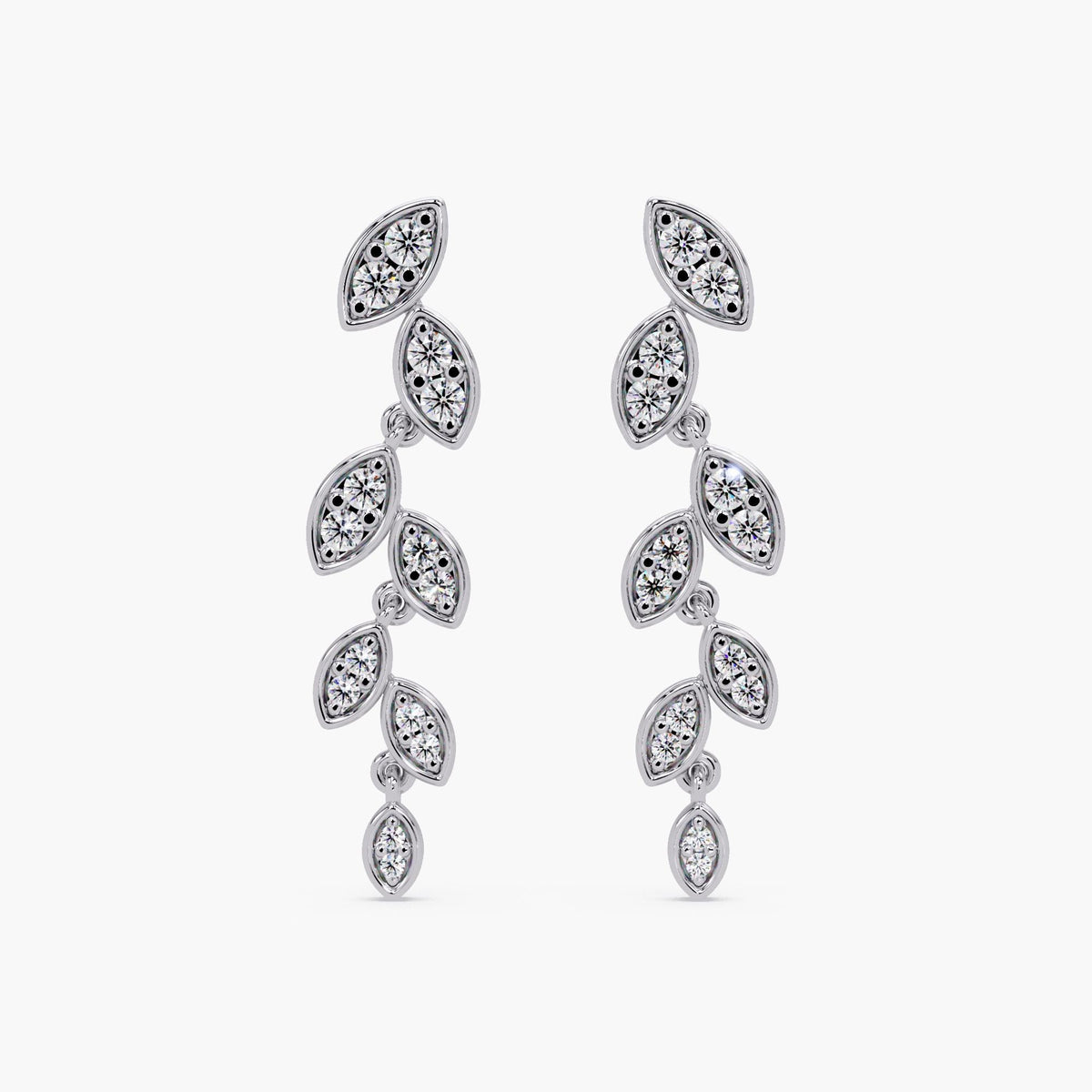 Luxury leaf-inspired earrings made for women who love subtle shine and modern style.