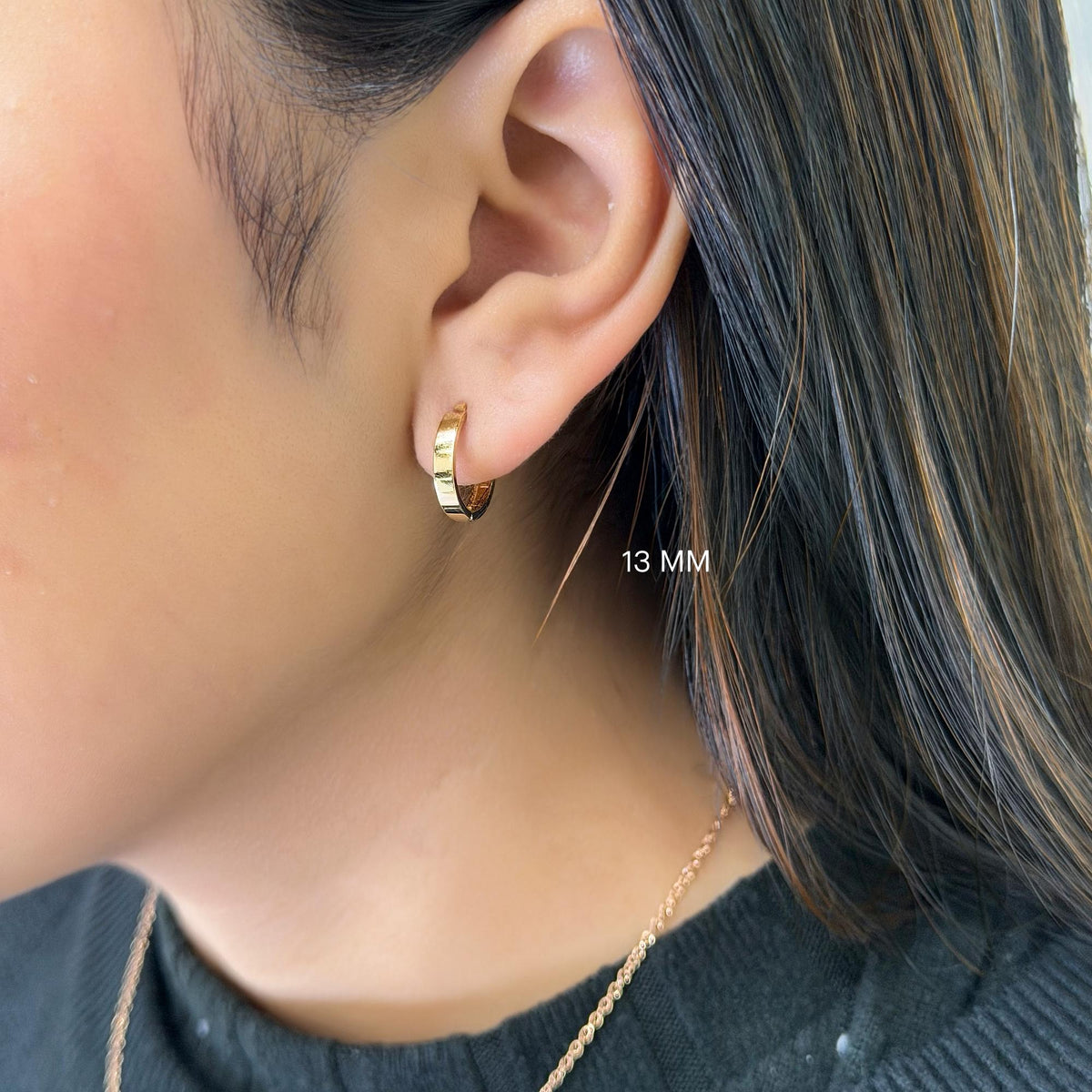 14k Gold Plain Huggies, Solid Gold Mini Hoop Earrings, Petite Huggies, Small Gold Huggie Hoops, Dainty Earrings, Anniversary Gift