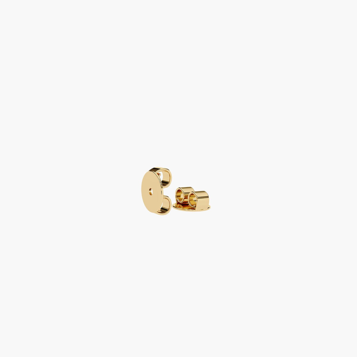 Lab Diamond Triangle Stud Earrings in 14K Gold Pavé | Small Geometric Studs
