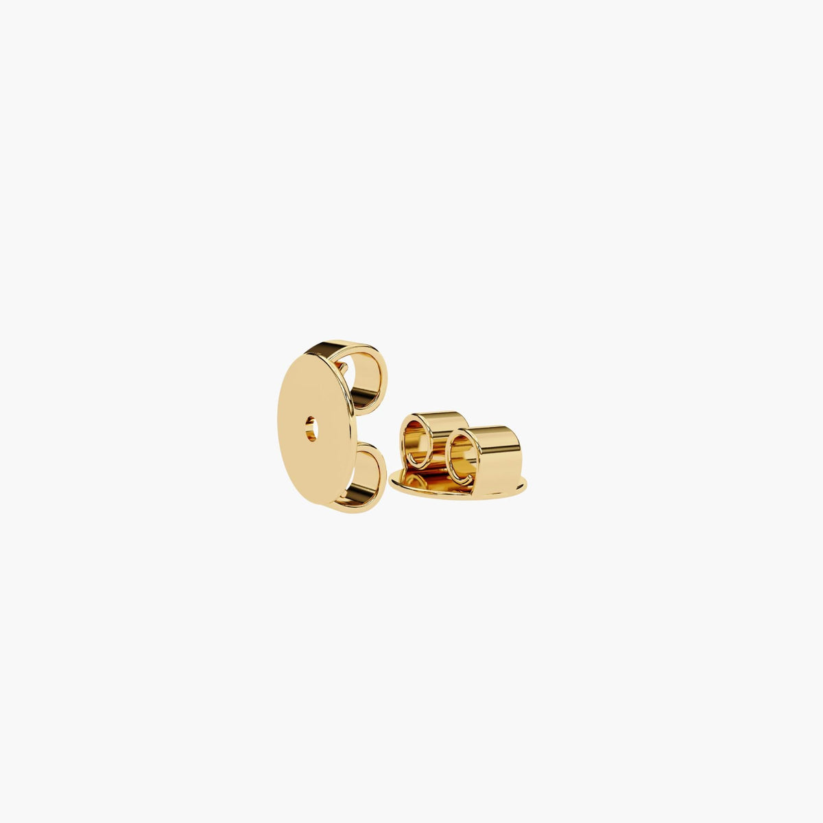 14K Gold Dome Stud Earrings, Natural Diamond Oval Shape Statement Earrings