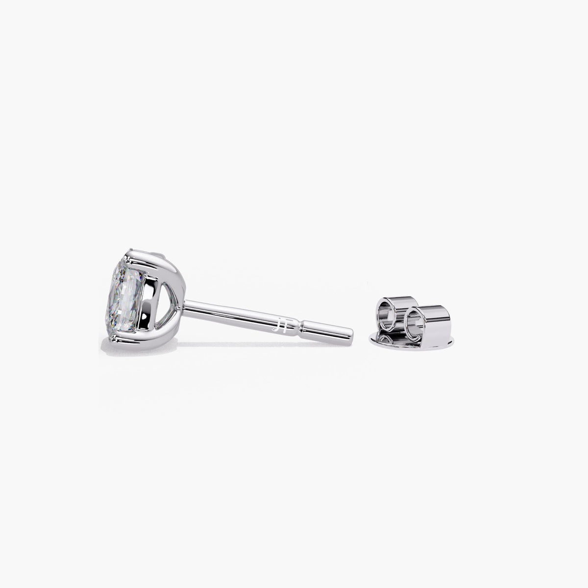 14K Gold Elongated Cushion Lab Diamond Stud Earrings, 2 & 3 CTW IGI Certified