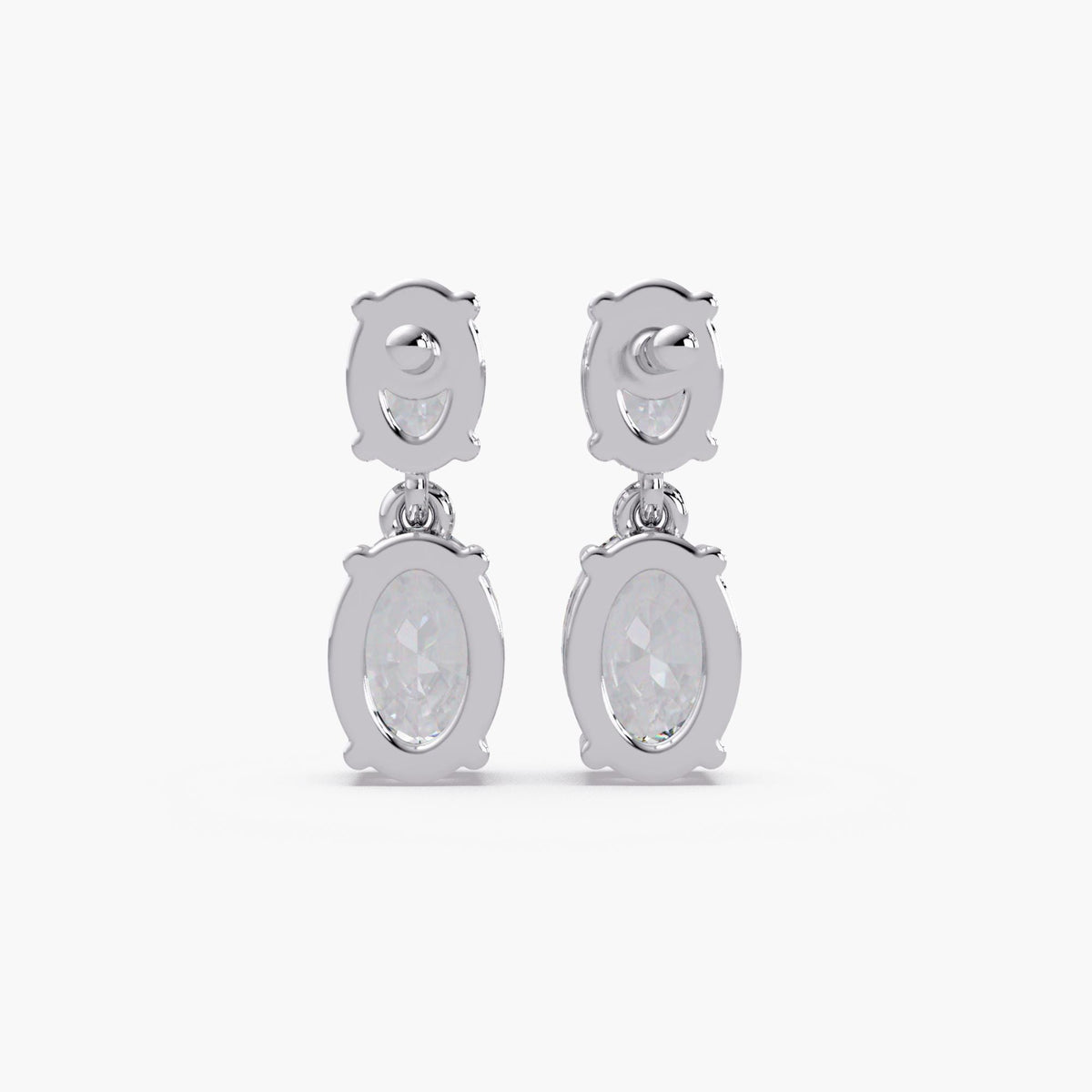 oval diamond earrings, oval drop earrings, diamond drop earrings, two stone earrings, lab diamond earrings, vertical diamond earrings, dainty diamond earrings, minimal diamond earrings, everyday diamond earrings, gift for her earrings, gold diamond earrings, anniversary earrings, simple diamond earrings