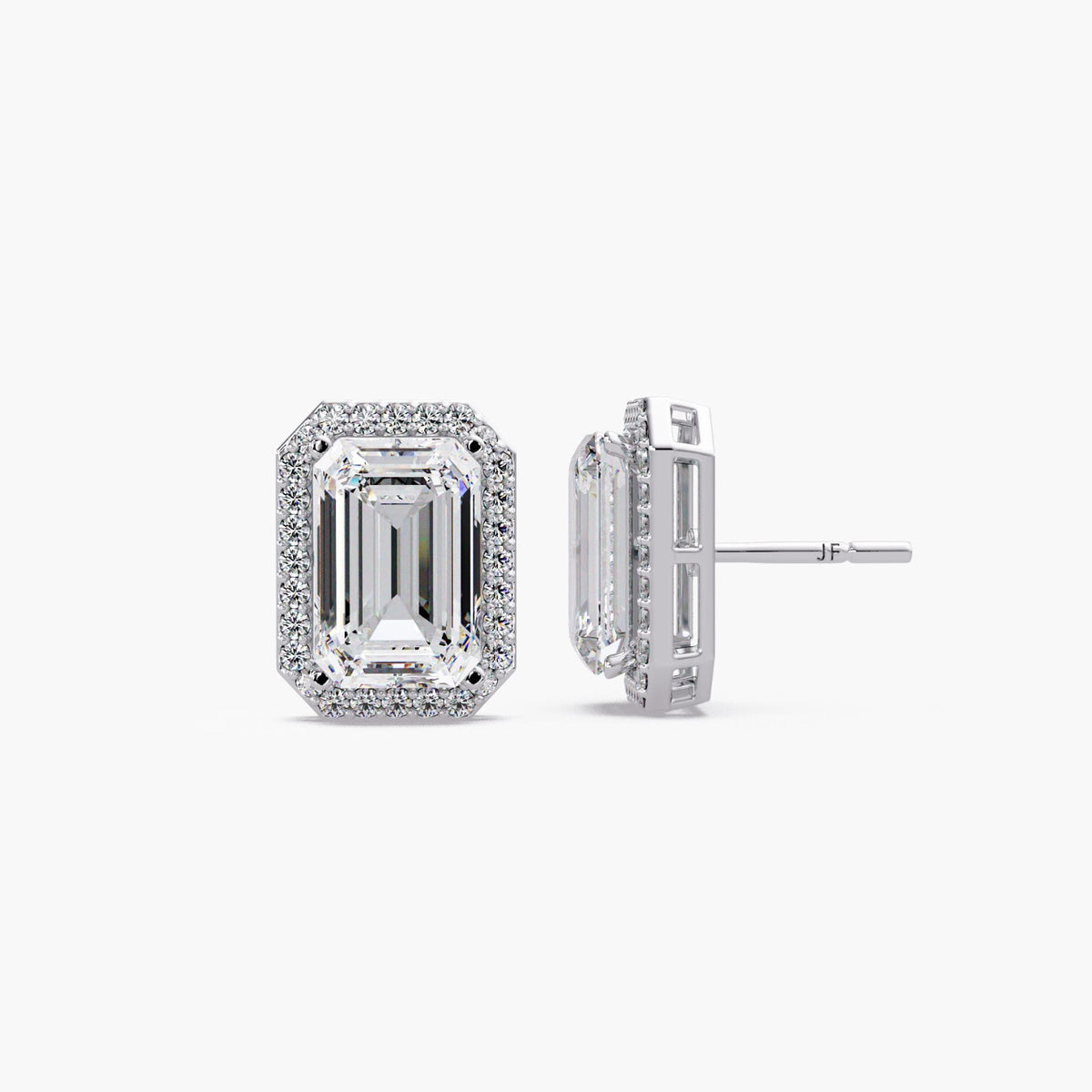 14K white gold lab emerald diamond stud earrings, lab grown stud earrings earrings, diamond studs womens, diamond stud earrings pair, lab diamond studs, diamond earrings lab, lab grown ear rings, emerald cut studs gold, emerald diamond studs, lab diamond emerald stud, emerald lab grown earrings, diamond earring emerald cut, emerald diamond earring stud, emerald cut halo earring, emerald studs lab grown diamonds, lab grown emerald cut earrings, diamond earrings lab emerald