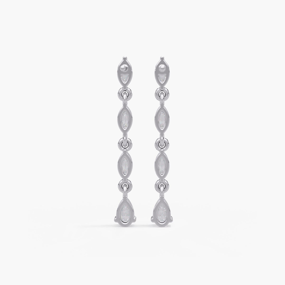 14K Gold Lab diamond fancy earrings, diamond earrings lab grown drops, lab marquise stud, lab diamond ring earrings, long lab diamond earring, diamond earring set marquise