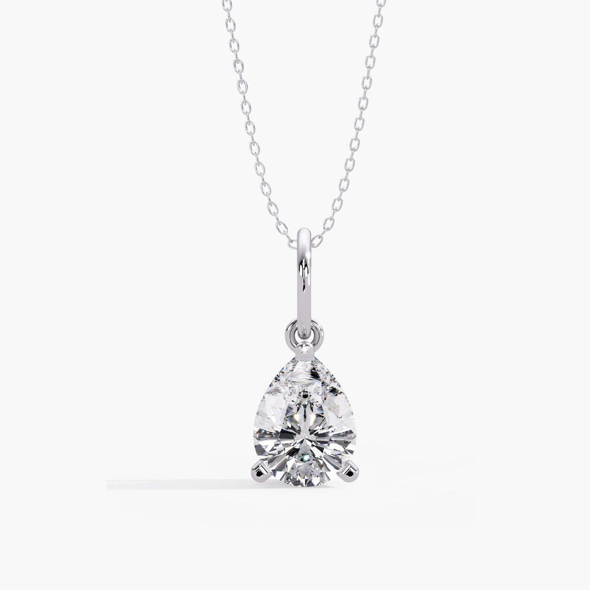 Pear Diamond Pendant, Pear Diamond Charm, Lab Grown Diamond Pendant, Pear Diamond Necklace, Pear Shaped Diamond Pendant, IGI Certified Diamond Necklace, Lab Diamond Pendant, 14K Gold Solitaire Diamond Pendant, Pear Cut Lab Diamond Pendant