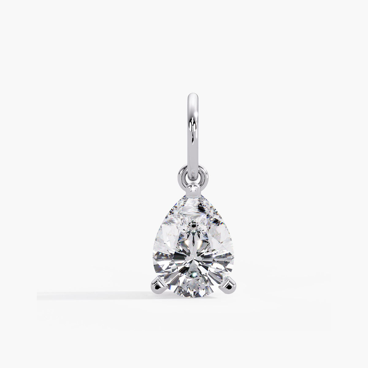 Pear Diamond Pendant, Pear Diamond Charm, Lab Grown Diamond Pendant, Pear Diamond Necklace, Pear Shaped Diamond Pendant, IGI Certified Diamond Necklace, Lab Diamond Pendant, 14K Gold Solitaire Diamond Pendant, Pear Cut Lab Diamond Pendant