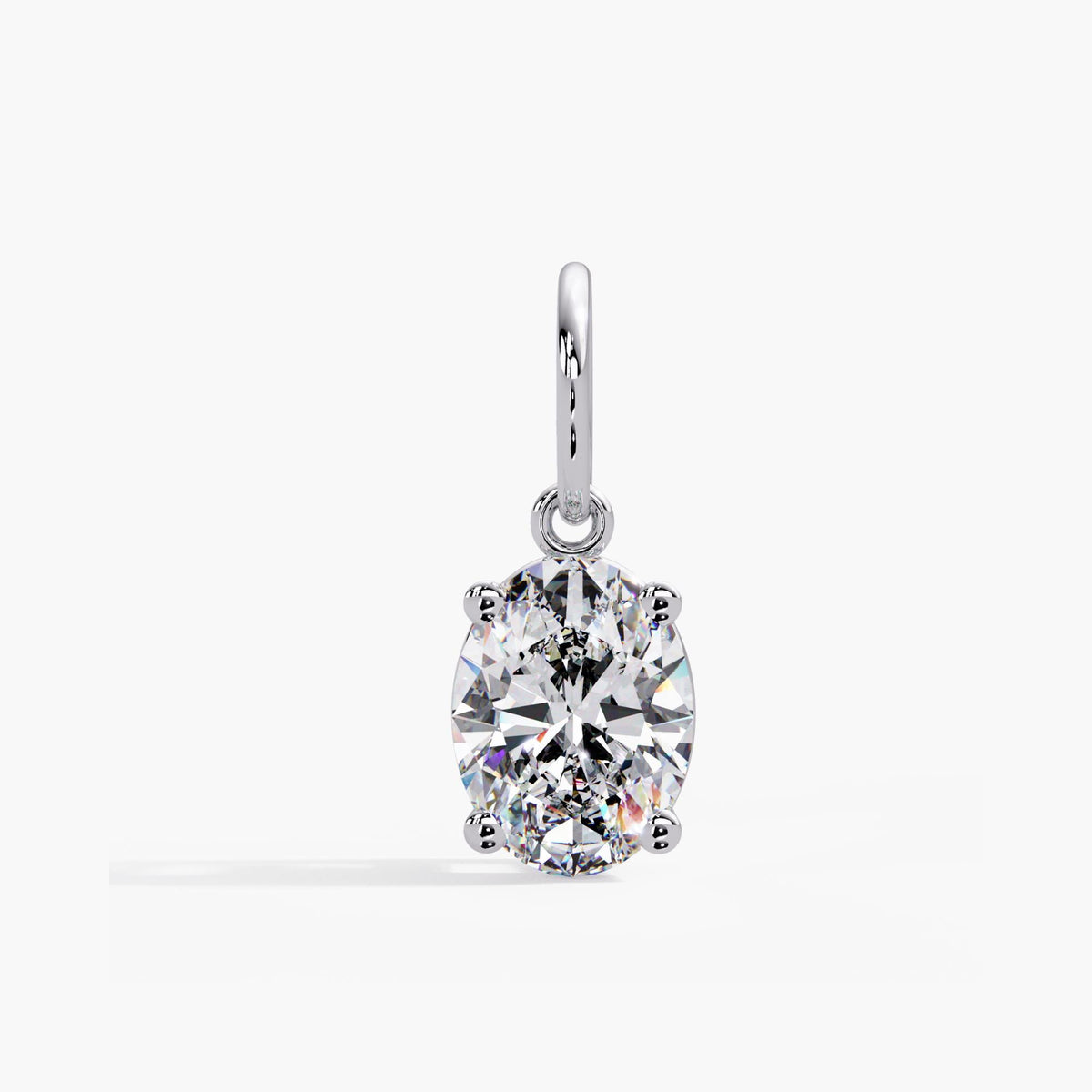 lab grown diamond pendant / oval solitaire necklace / solitaire diamond pendant / lab created diamond pendant oval / diamond pendant with chain / certified lab grown necklace / gold diamond pendant / 1 carat diamond solitaire necklace / oval lab grown necklace / lab grown diamond necklace