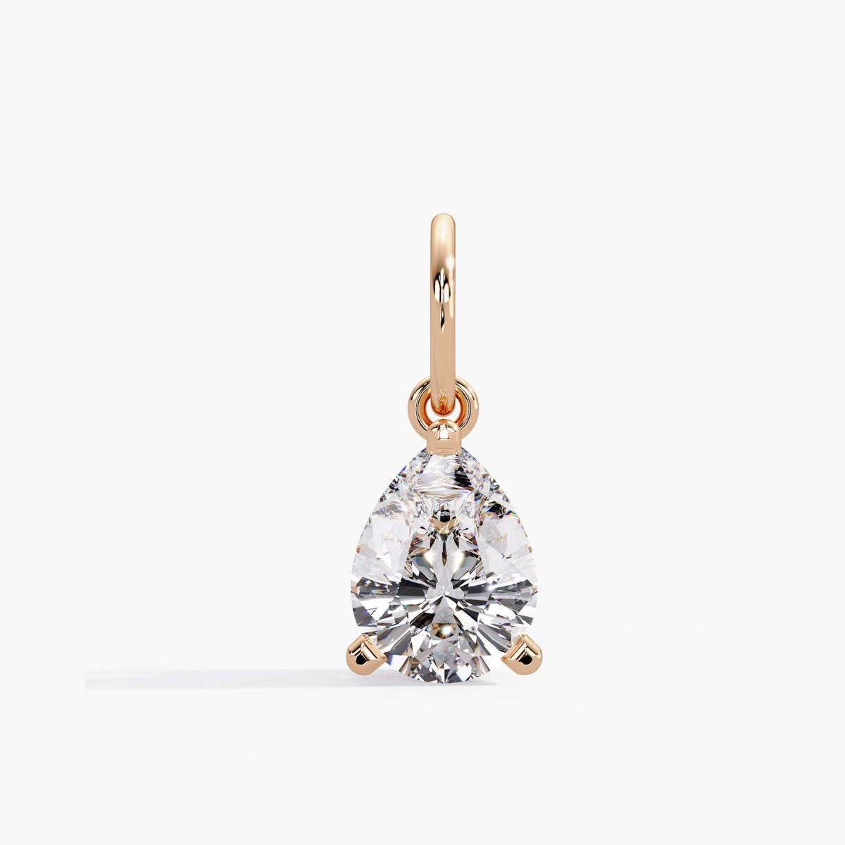 Pear Diamond Pendant, Pear Diamond Charm, Lab Grown Diamond Pendant, Pear Diamond Necklace, Pear Shaped Diamond Pendant, IGI Certified Diamond Necklace, Lab Diamond Pendant, 14K Gold Solitaire Diamond Pendant, Pear Cut Lab Diamond Pendant