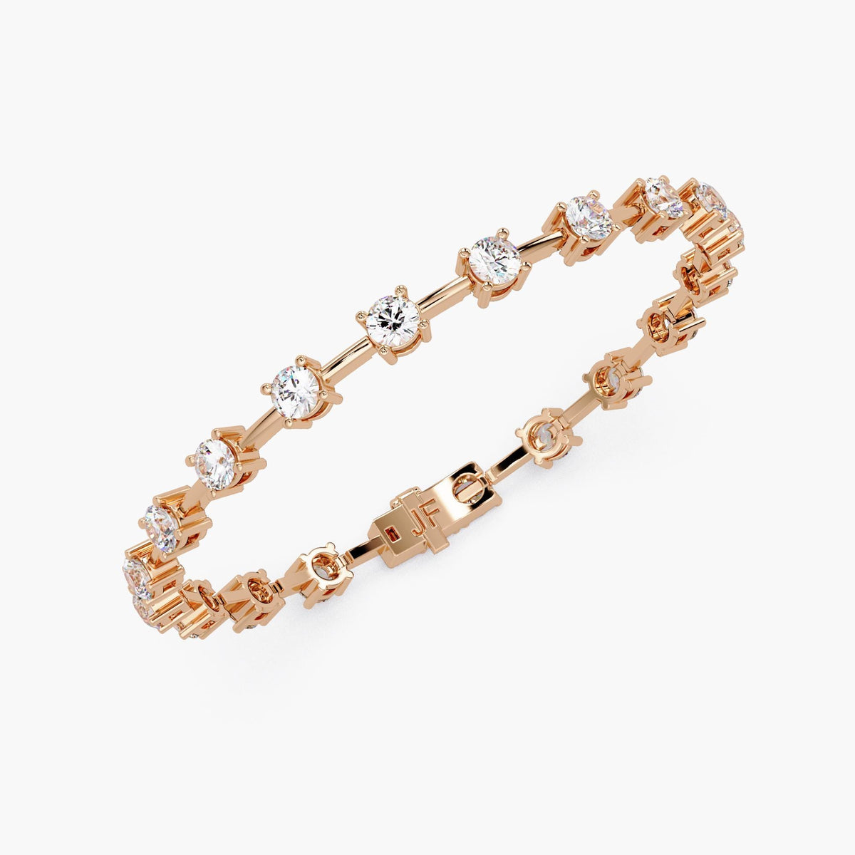 Luxury 14K gold lab grown diamond tennis bracelet gift for women