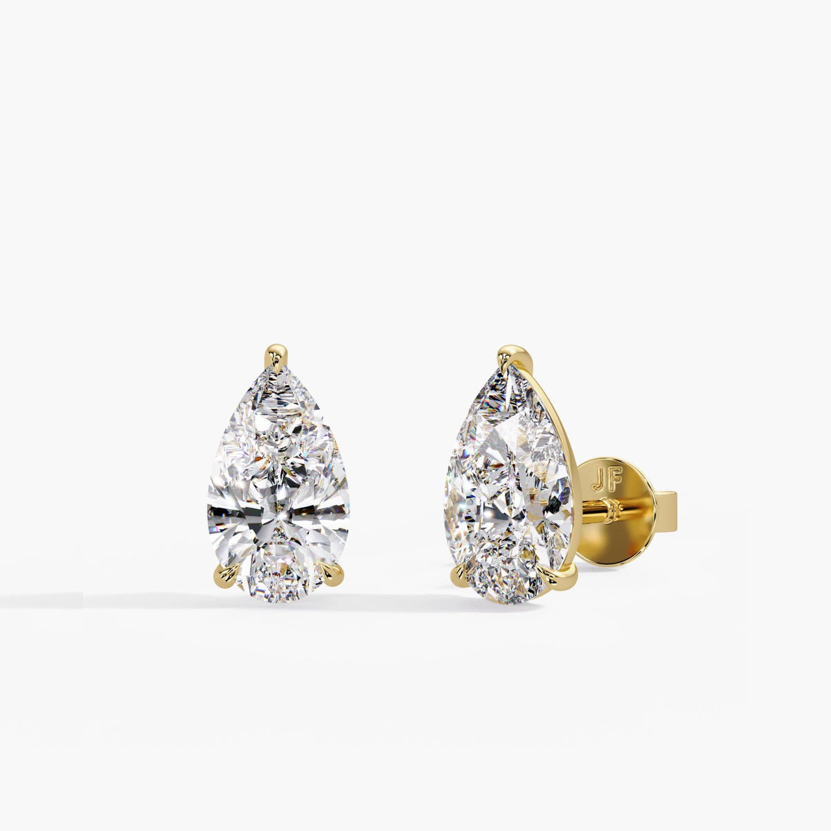 Pear Earring Stud / Lab Pear Earring / Lab Diamond Studs / Lab Diamond Earrings / Diamond Pear Studs / Lab Diamond Stud Earrings Pear / 3ct Pear Studs / Pear Diamond Earrings 2 Carat / Pear Gold Earrings 1 Carat