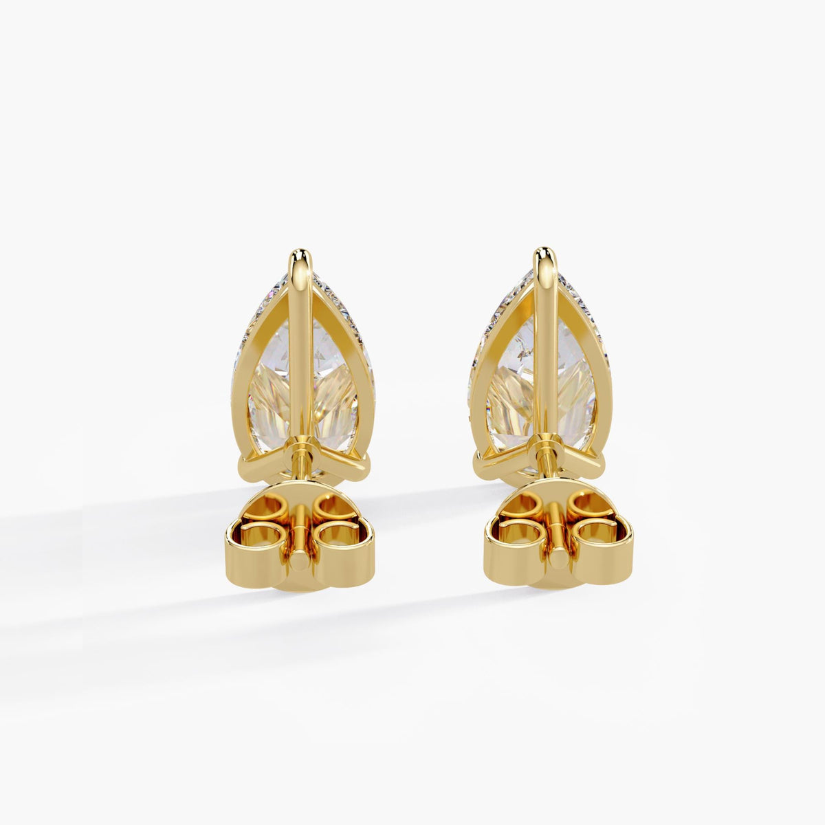 Pear Earring Stud / Lab Pear Earring / Lab Diamond Studs / Lab Diamond Earrings / Diamond Pear Studs / Lab Diamond Stud Earrings Pear / 3ct Pear Studs / Pear Diamond Earrings 2 Carat / Pear Gold Earrings 1 Carat