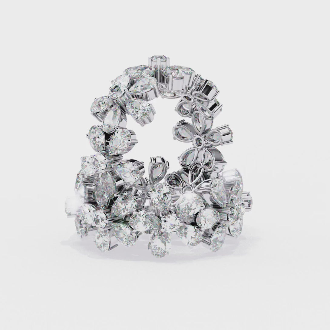 Daisy Floral Eternity Ring | Lab Grown Diamond | 14K Gold